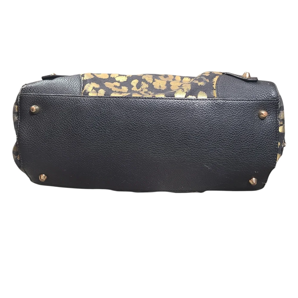 Juicy Couture Y2K Vintage Gold Leopard Daydreamer Satchel Bag